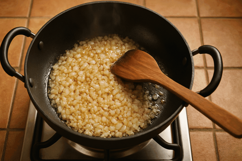 Sauté the Onions Until Golden