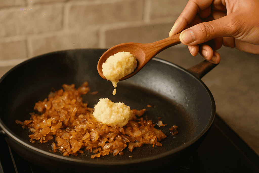 Add the Ginger-Garlic Paste