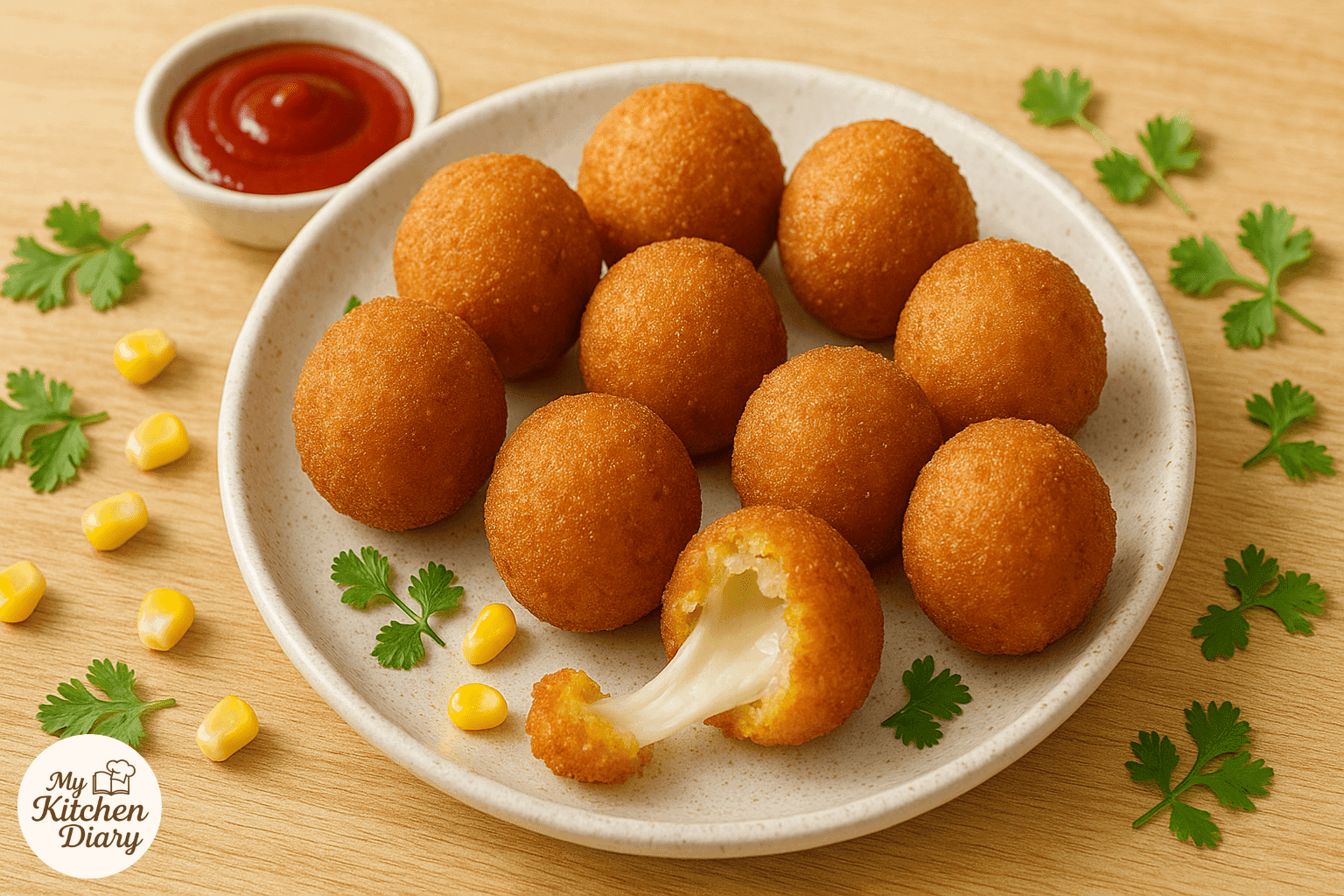 Cheesy Corn Balls