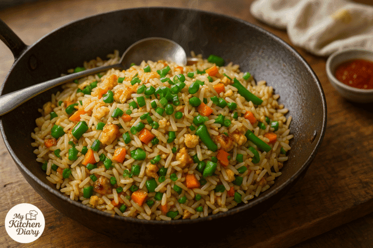 Egg Fried Rice (Indian Street Style)