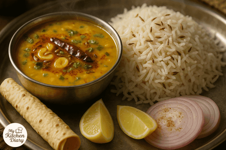 Dal Tadka & Jeera Rice Combo (Homestyle Restaurant Taste)